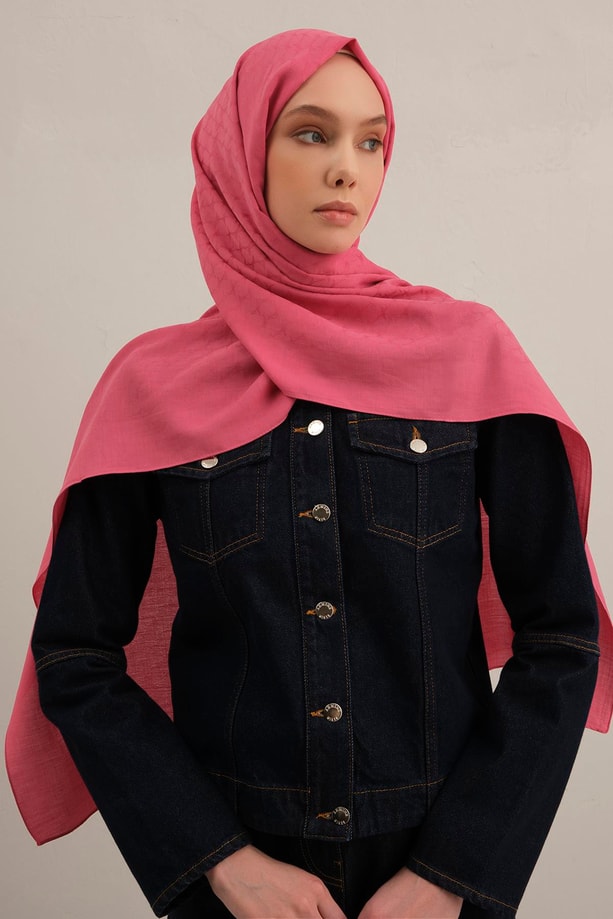 Armine Link Desen Bambu Cotton Şal 37