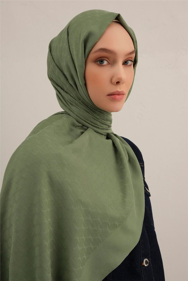 Armine Link Desen Bambu Cotton Şal 48