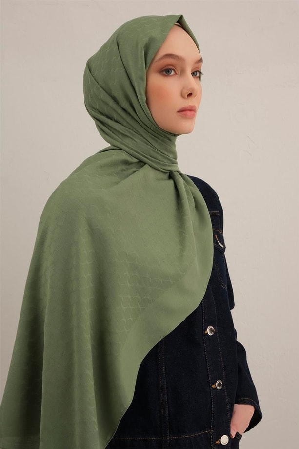 Armine Link Desen Bambu Cotton Şal 48