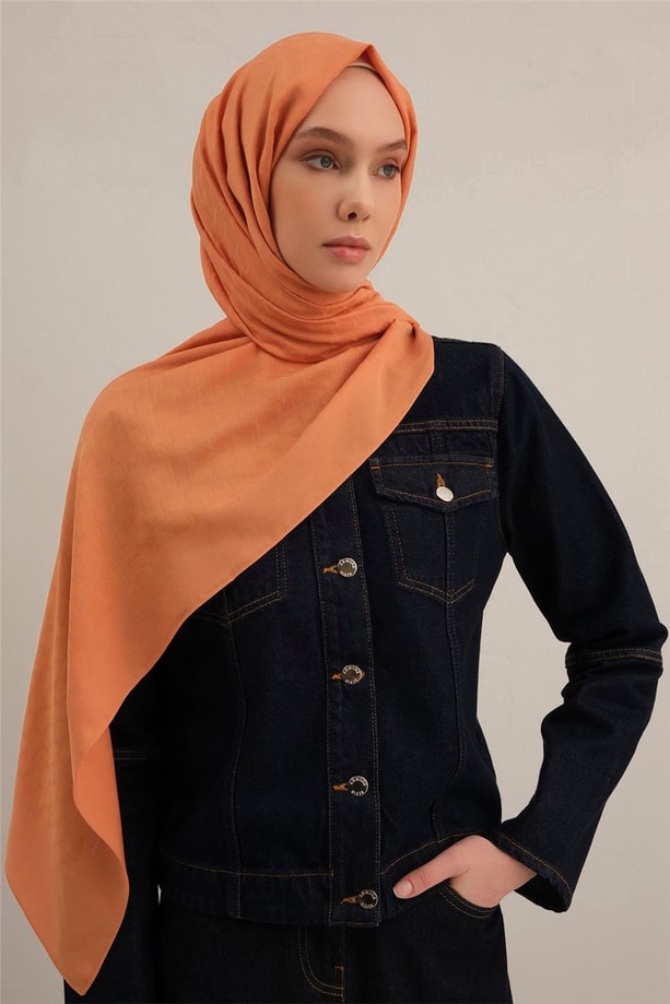 Armine Link Desen Bambu Cotton Şal 72
