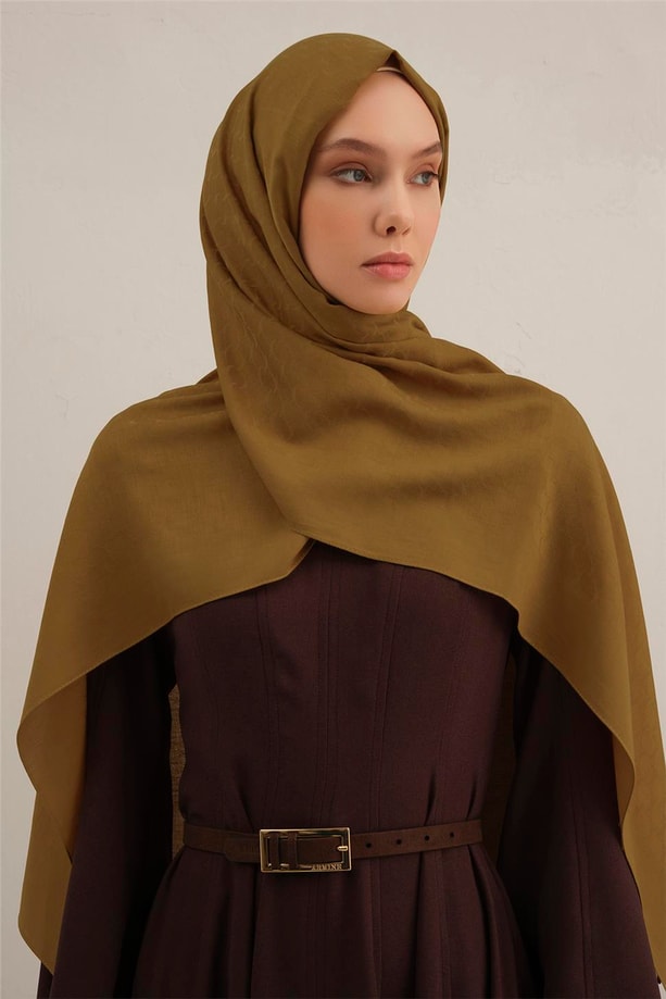 Armine Link Desen Bambu Cotton Şal 71