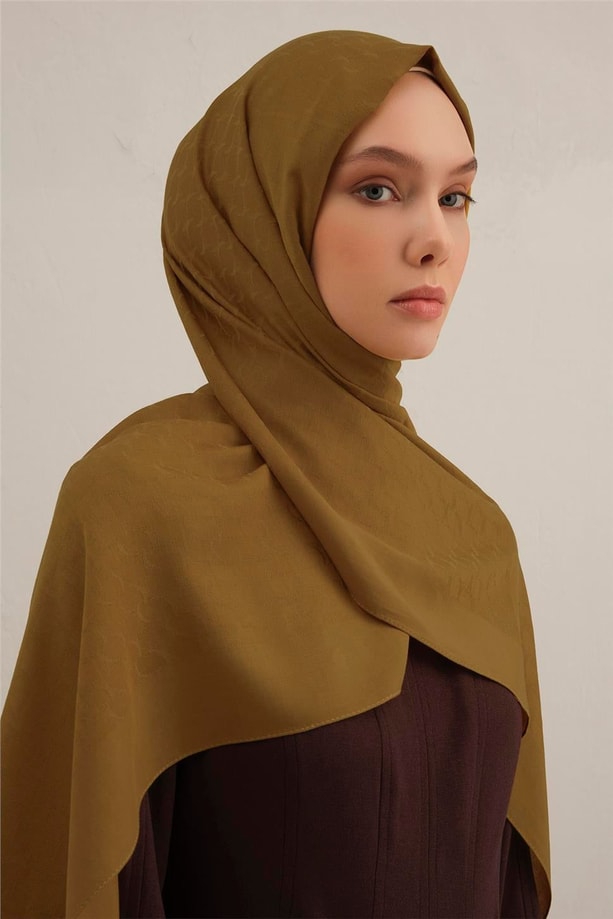 Armine Link Desen Bambu Cotton Şal 71