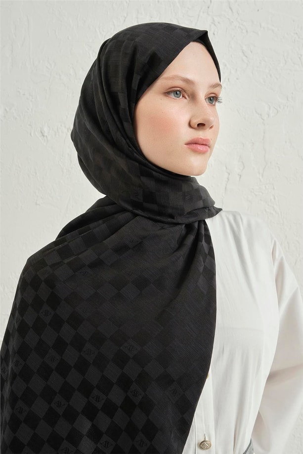 Armine J.İpek Pamuk Dama Şal 01