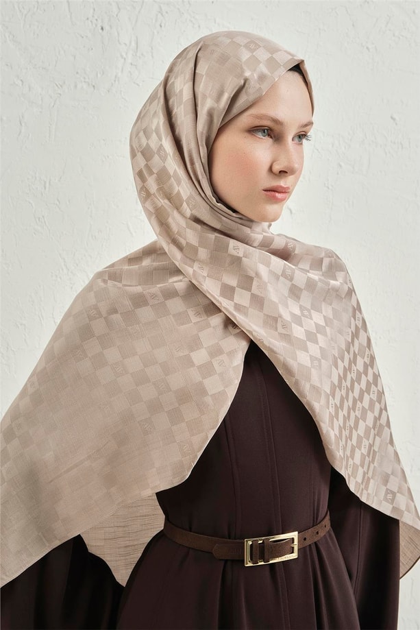 Armine J.İpek Pamuk Dama Şal 07