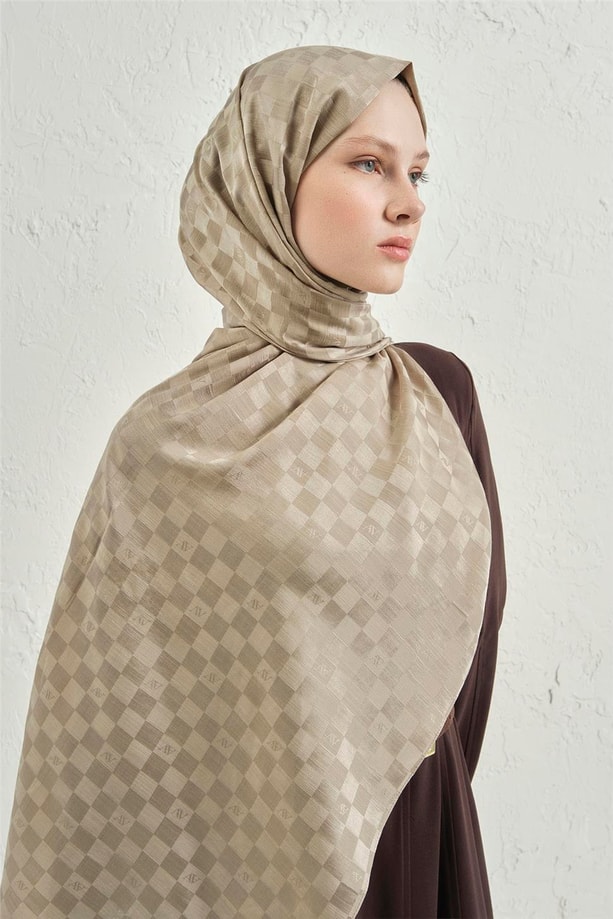 Armine J.İpek Pamuk Dama Şal 08