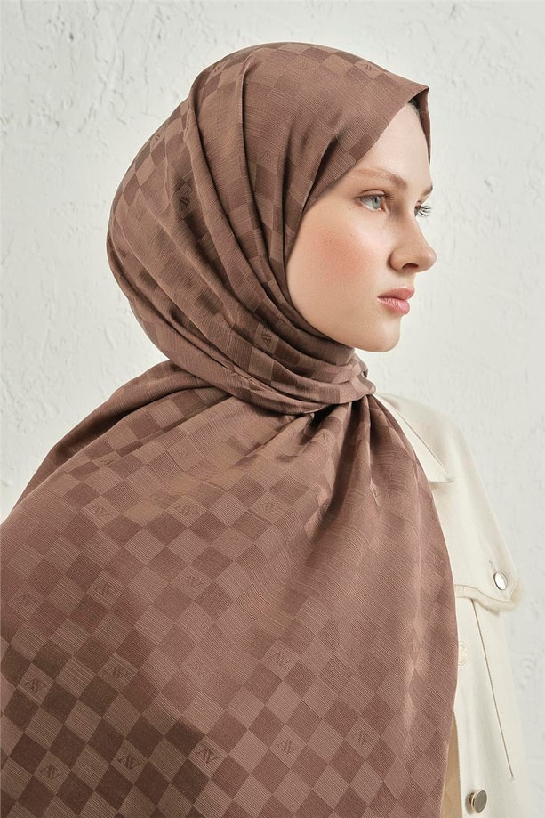 Armine J.İpek Pamuk Dama Şal 11