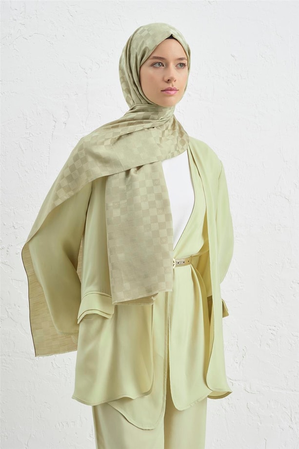 Armine J.İpek Pamuk Dama Şal 54