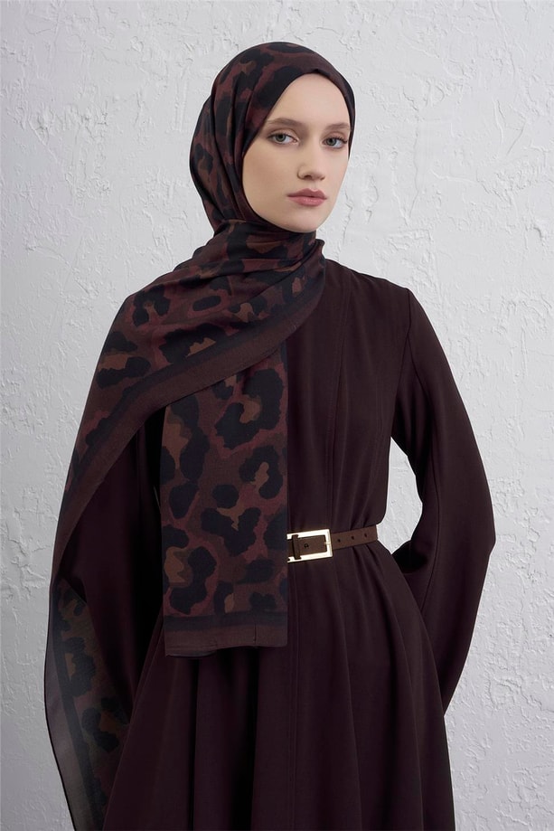 Armine İpek Tensel Leopar Şal 3 04