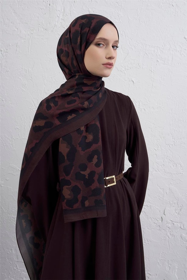 Armine İpek Tensel Leopar Şal 3 04