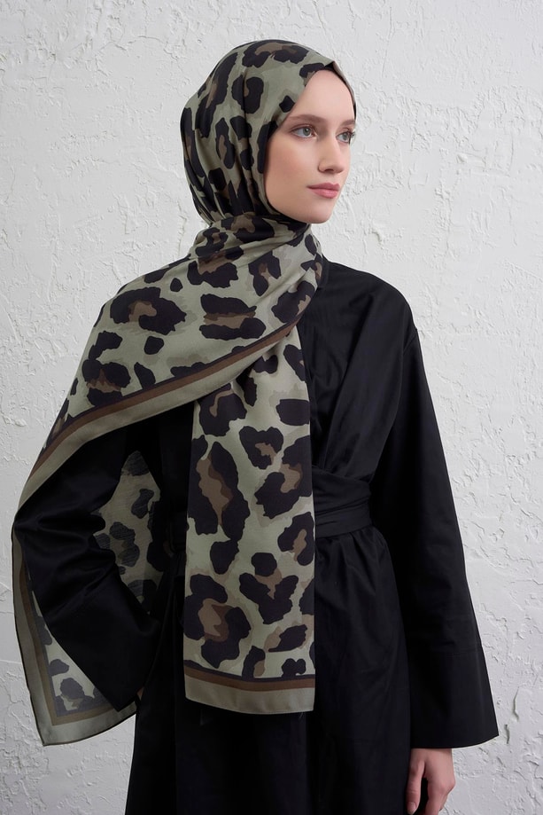 Armine İpek Tensel Leopar Şal 3 30