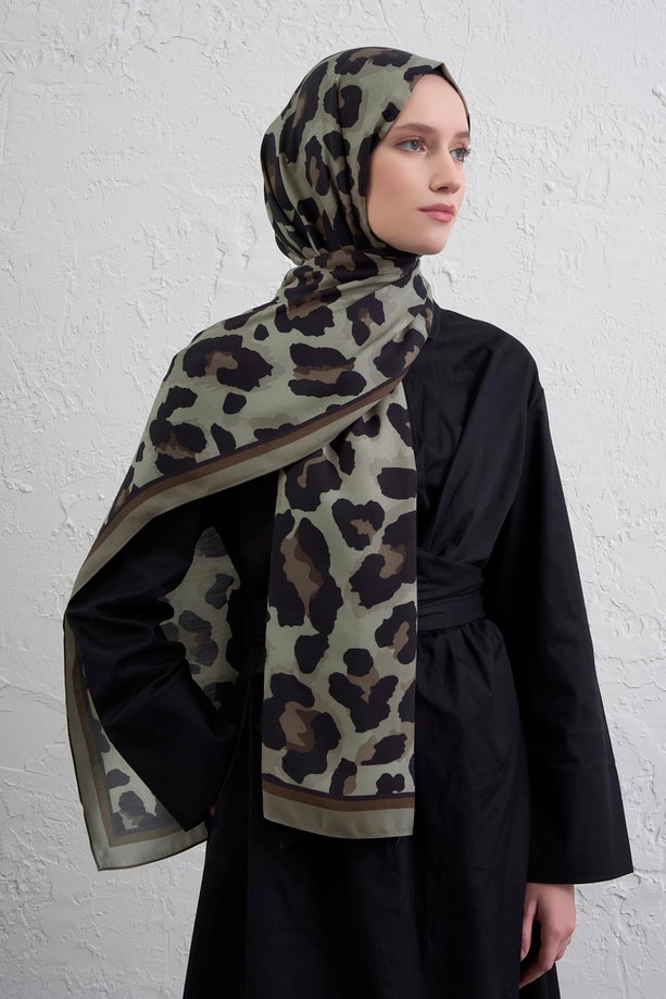 Armine İpek Tensel Leopar Şal 3 30