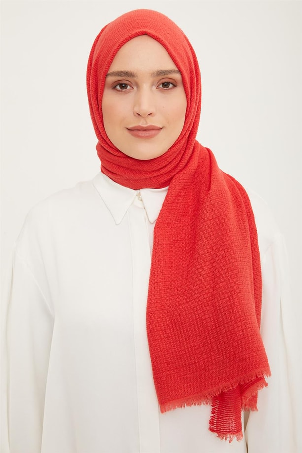 Armine Trend Polyester Şal 00Oaat44 Bordo