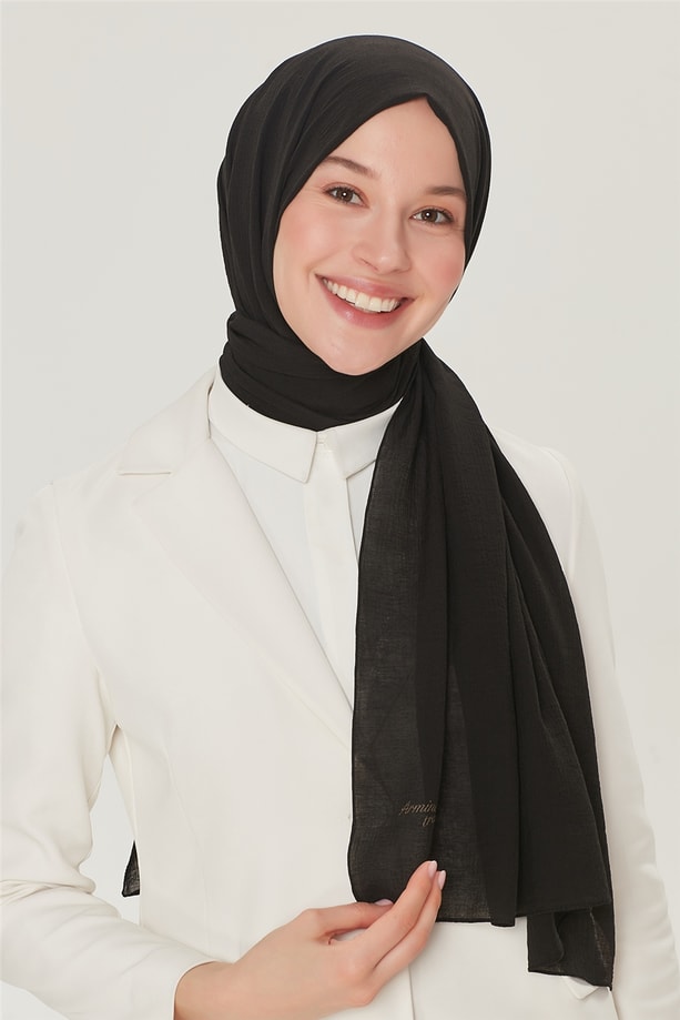 Armine Trend Nobby Şal Siyah