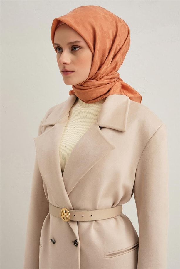 Armine Jakarlı İpek Pamuk Eşarp 2410075
