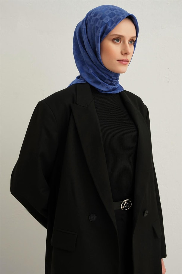 Armine Jakarlı İpek Pamuk Eşarp 2411112