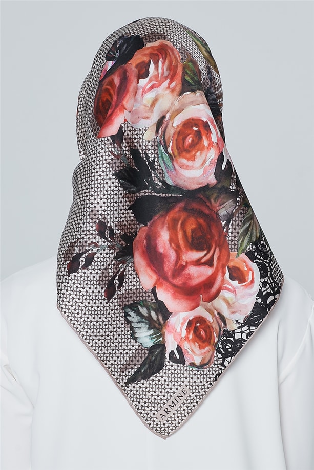 Armine Nostalji Twill İpek Eşarp 18Ya4513 34