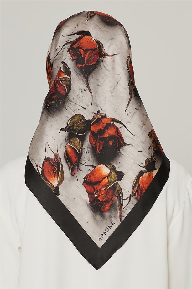 Armine Nostalji Twill İpek Eşarp 18Ya4533 09