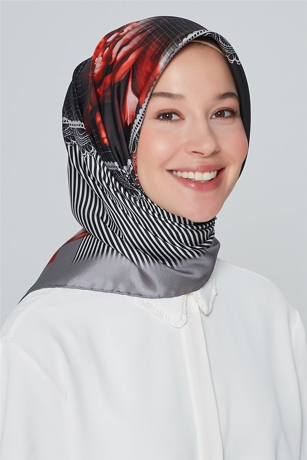 Armine Nostalji Twill İpek Eşarp 18Ya7284 03