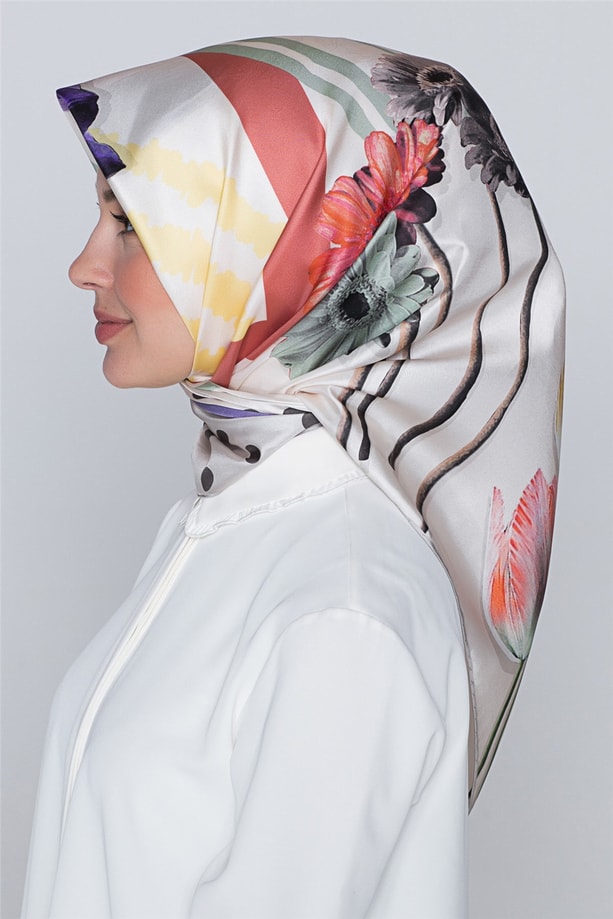 Armine Nostalji Sura İpek Eşarp 18Ya7297 81