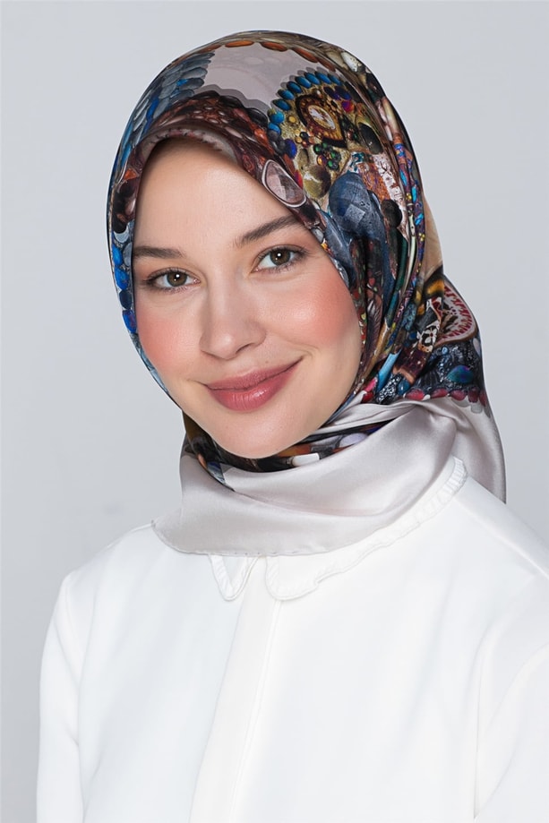 Armine Nostalji Twill İpek Eşarp 18Ya7405 15