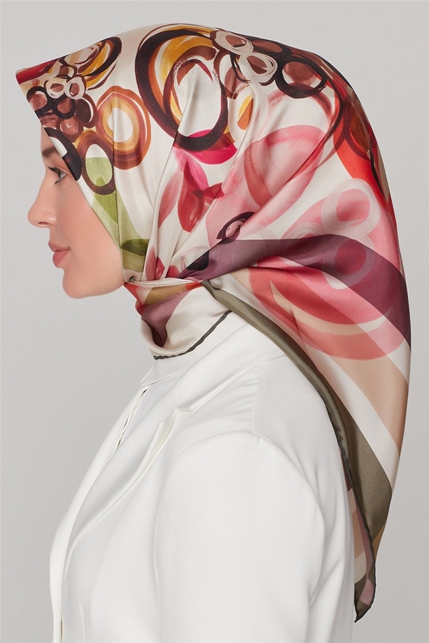 Armine Nostalji Twill İpek Eşarp 18Ya7938 09