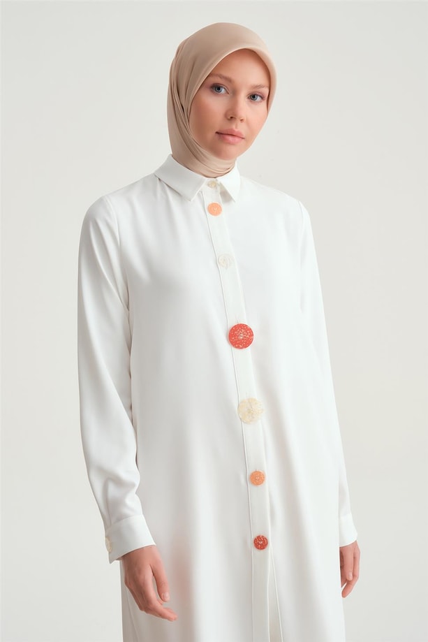 Armine Tunik ORT4208 Ekru