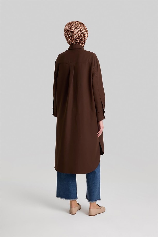 Armine Torba Cepli Tunik Elbise 23K4740 Acı Kahve