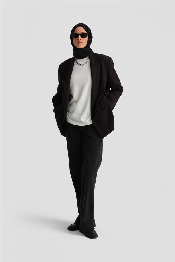 Armine Tişört ORTD9033 Ekru
