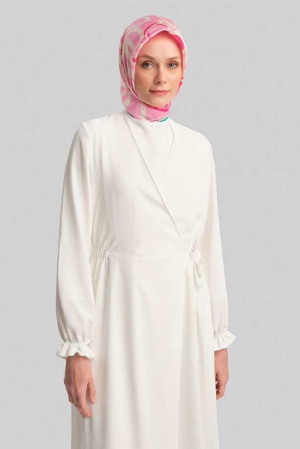 Armine Anvelop Elbise ORT9230 Ekru