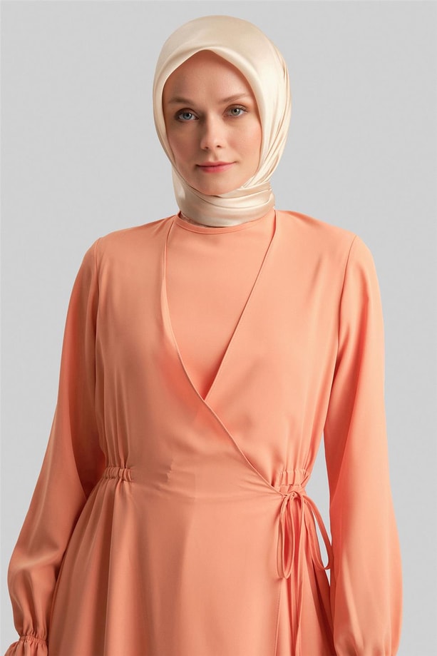 Armine Anvelop Elbise ORT9230 Şeftali