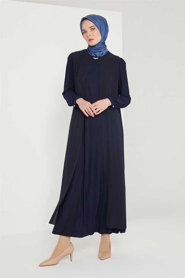 Armine Abiye Elbise 21KD3308 Lacivert