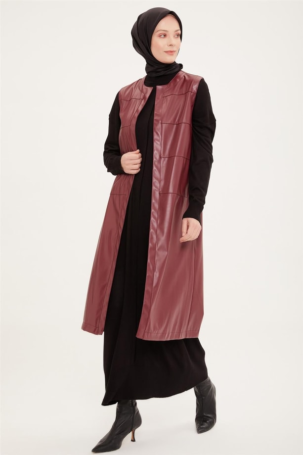 Armine Yelek 22KD3303 Bordo