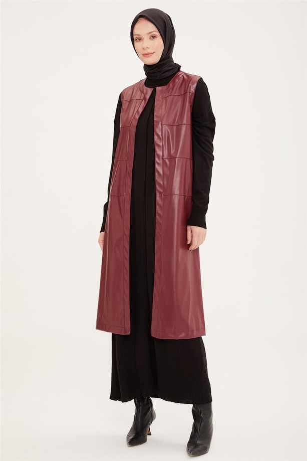 Armine Yelek 22KD3303 Bordo