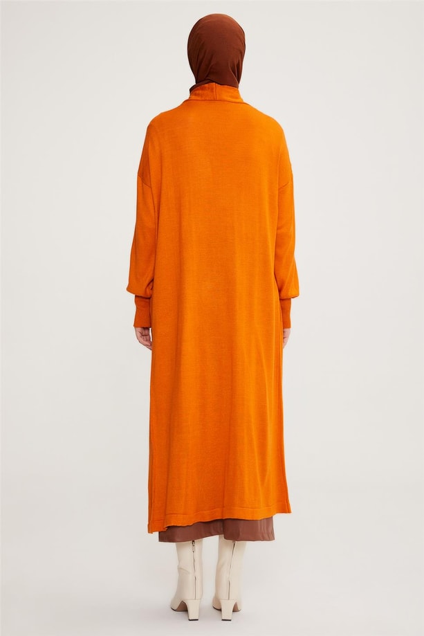 Armine Hırka 22KD4245 Yanık Oranj