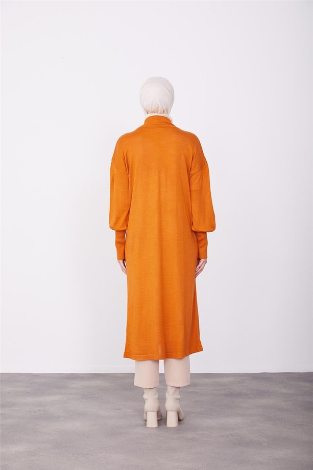 Armine Elbise 23Kd4249 Yanık Oranj