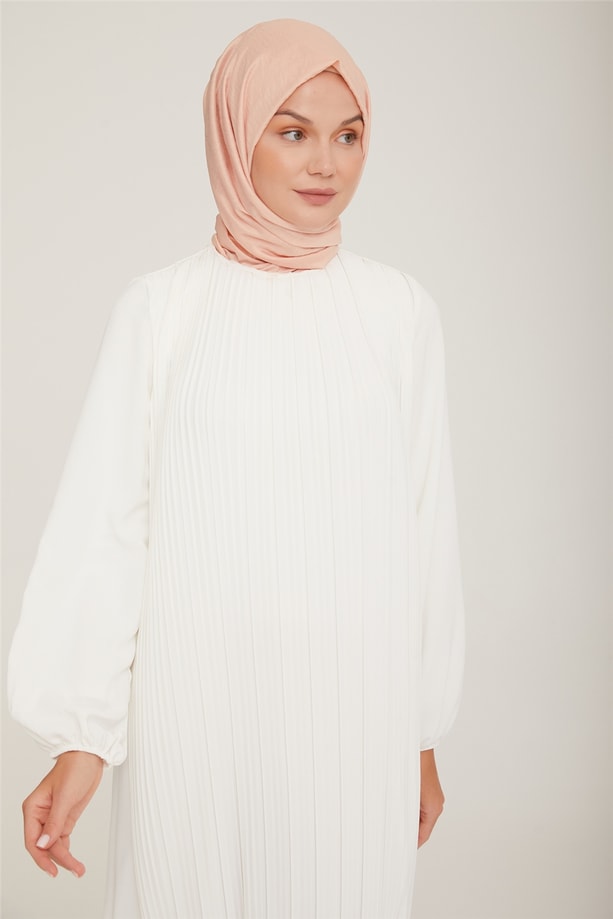 Armine Elbise 22K9435 Optik Beyaz