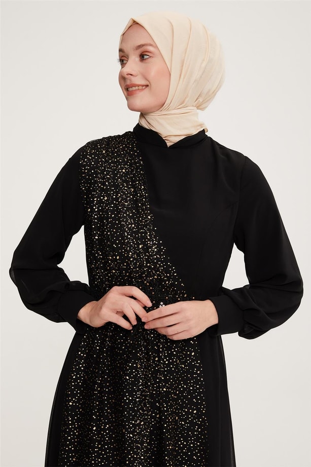 Armine Abiye Elbise 22YD2514 Siyah