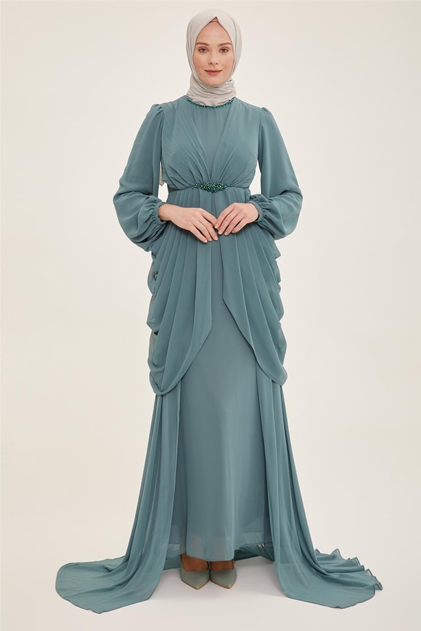 Armine Abiye Elbise 22YD3333 Mint