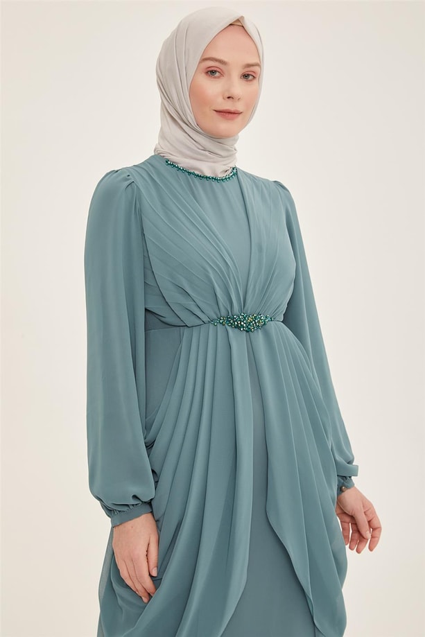 Armine Abiye Elbise 22YD3333 Mint