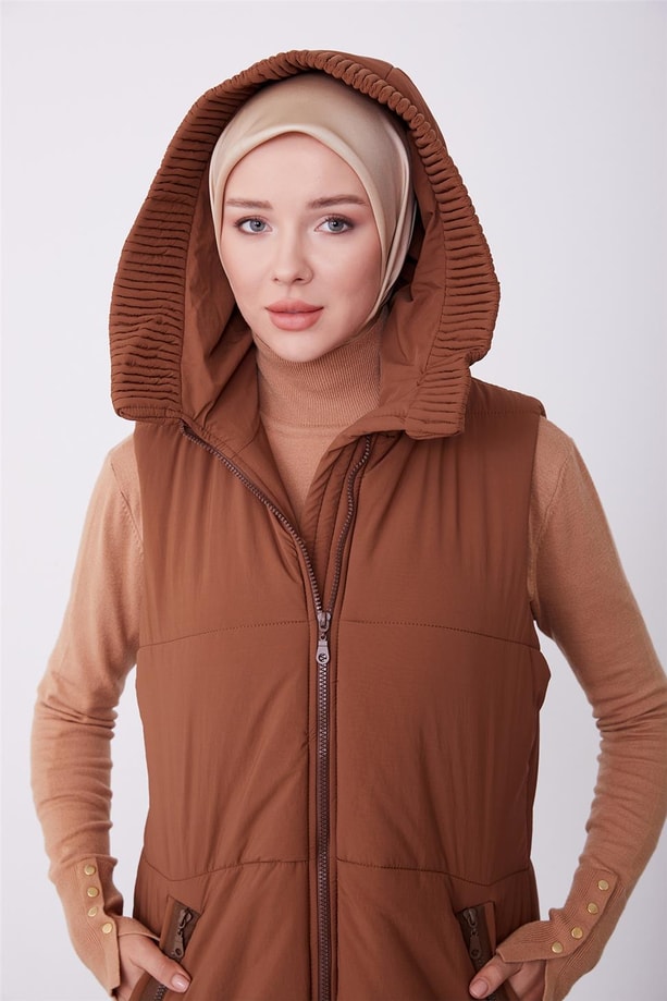 Armine Yelek 23Kd2501 Kahverengi