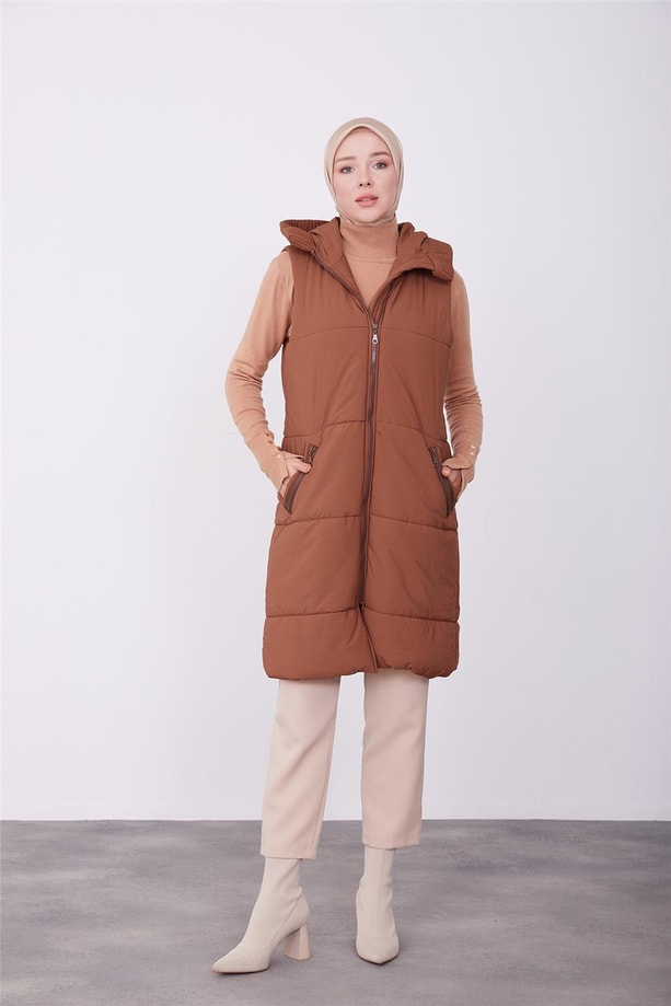 Armine Yelek 23Kd2501 Kahverengi