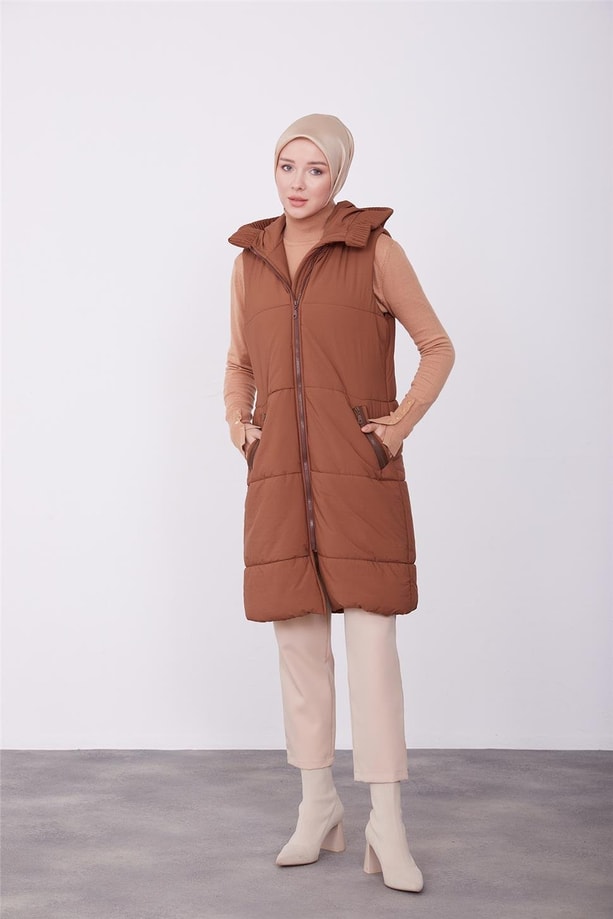 Armine Yelek 23Kd2501 Kahverengi