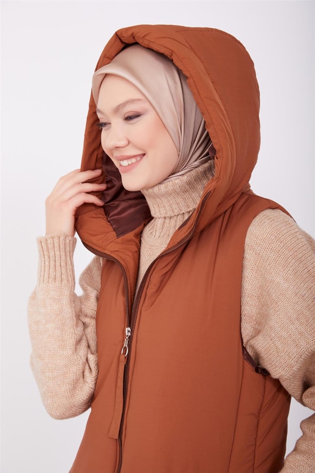 Armine Yelek 23Kd2502 Kahverengi