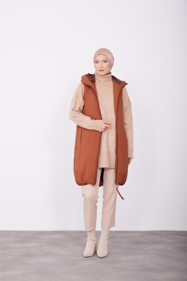 Armine Yelek 23Kd2502 Kahverengi