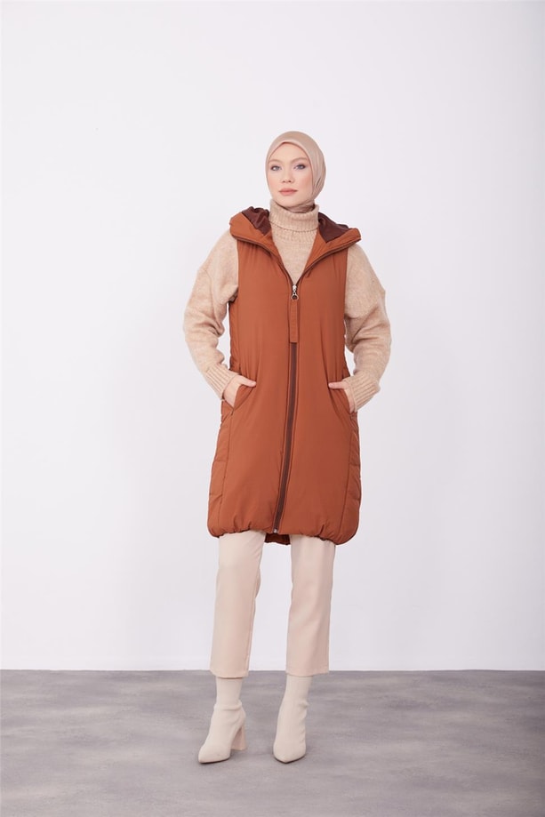 Armine Yelek 23Kd2502 Kahverengi