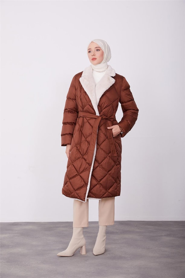 Armine Kapitone 23KD6405 Kahverengi