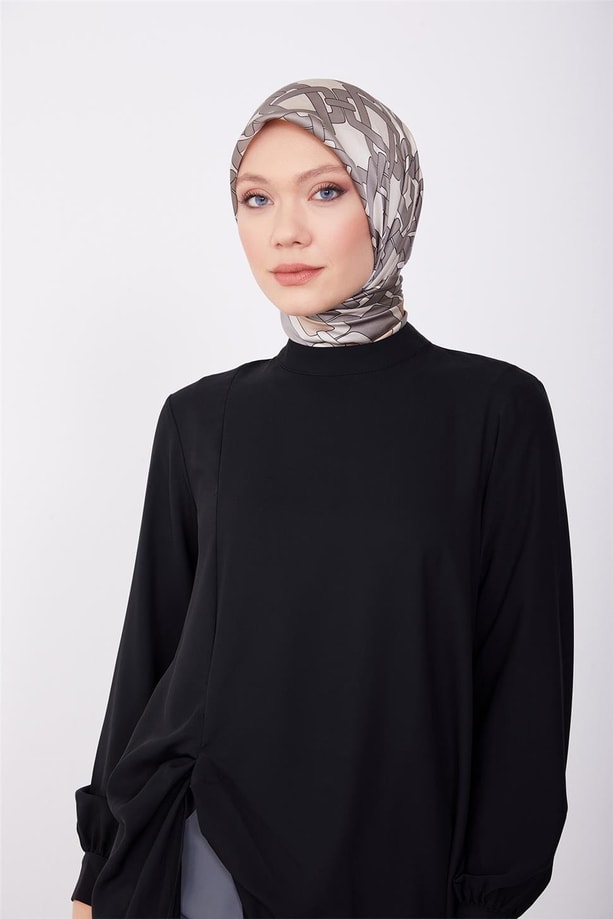 Armine İki Renkli Pantolonlu Takım 23K6706 Siyah