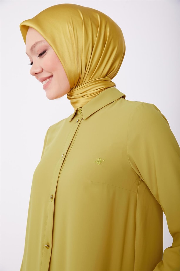 Armine Uzun Kollu Armine Logolu Tunik 23KH411 Asit