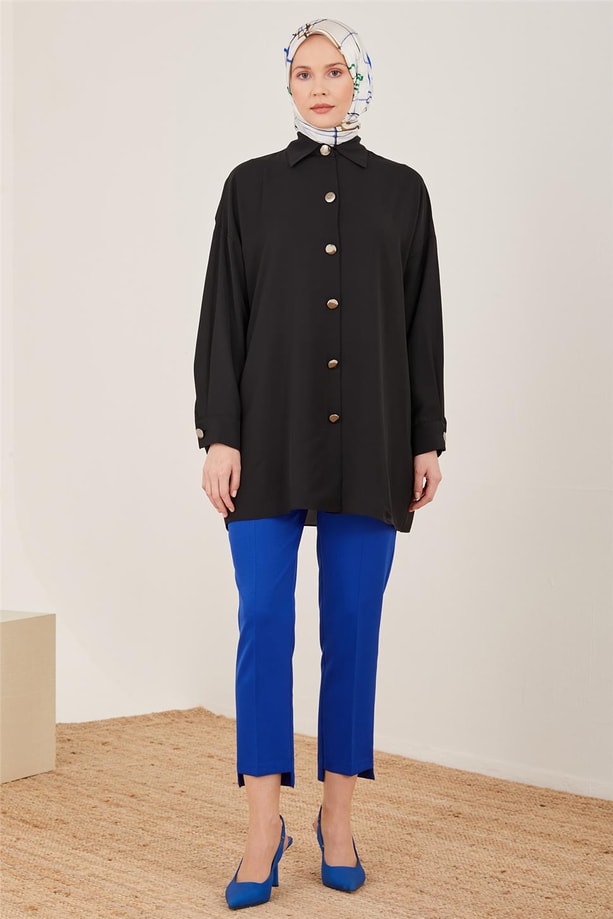 Armine Çift Filetolu Pantolon 23Y2435 Saks