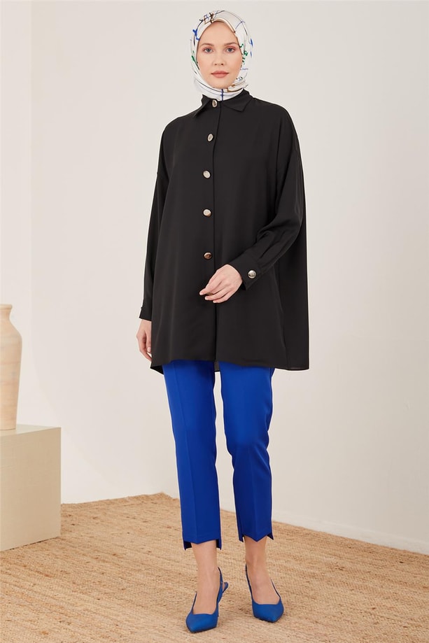 Armine Çift Filetolu Pantolon 23Y2435 Saks